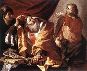 TERBRUGGHEN, Hendrick The Calling of St Matthew r oil painting on canvas